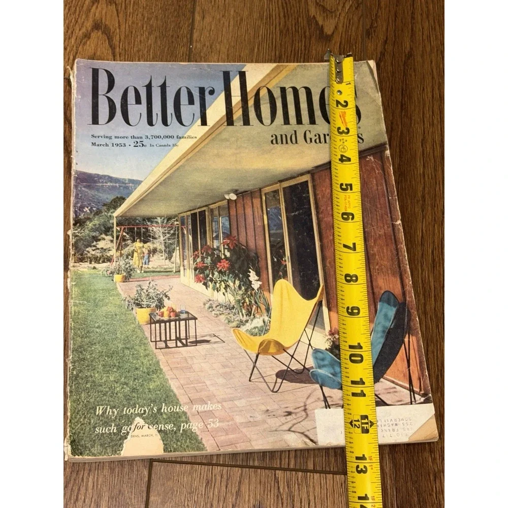 1953 MARCH BETTER HOMES AND GARDENS MAGAZINE - OUTDOORS COVER Vintage Read